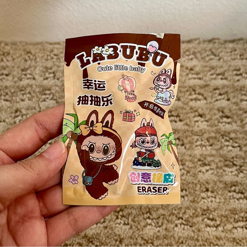 The Monsters LABUBU Mystery Eraser blind bag unopened “cute little baby” - Picture 1 of 3